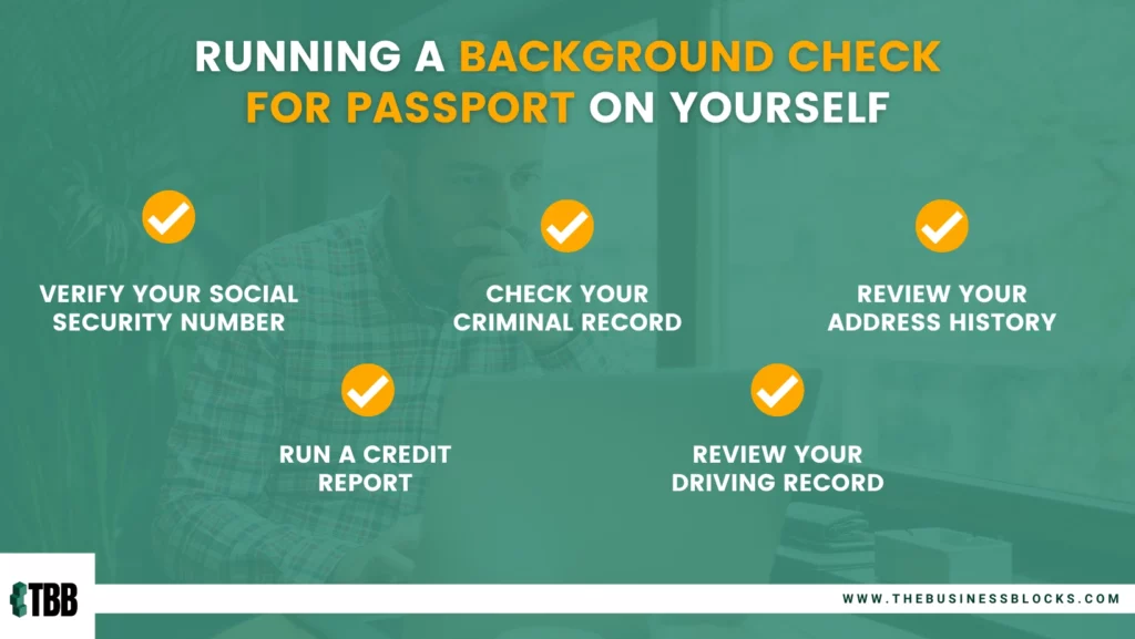 Running a Background Check for Passport on Yourself