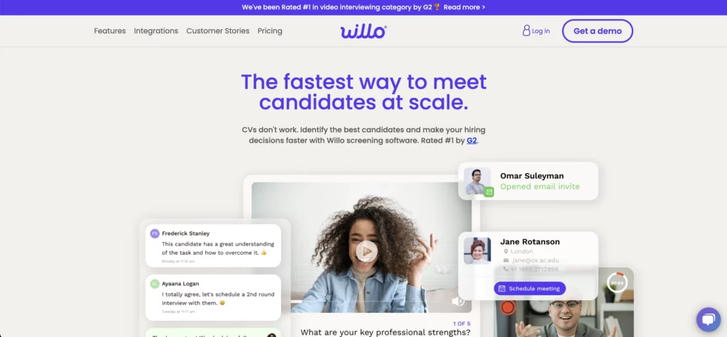 Video Interviewing Software - Willo