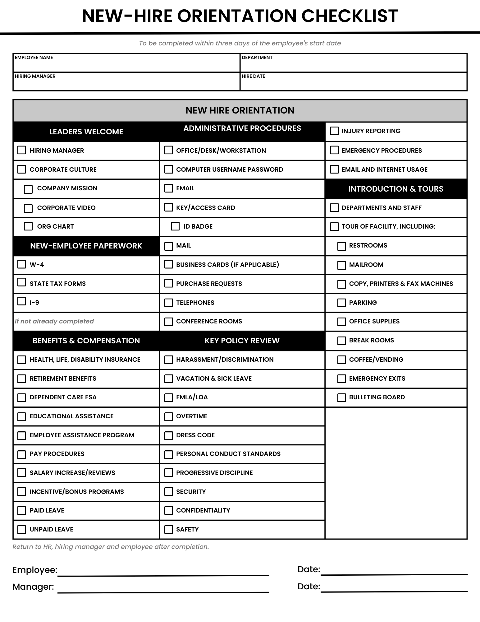 new-hire-checklist-template