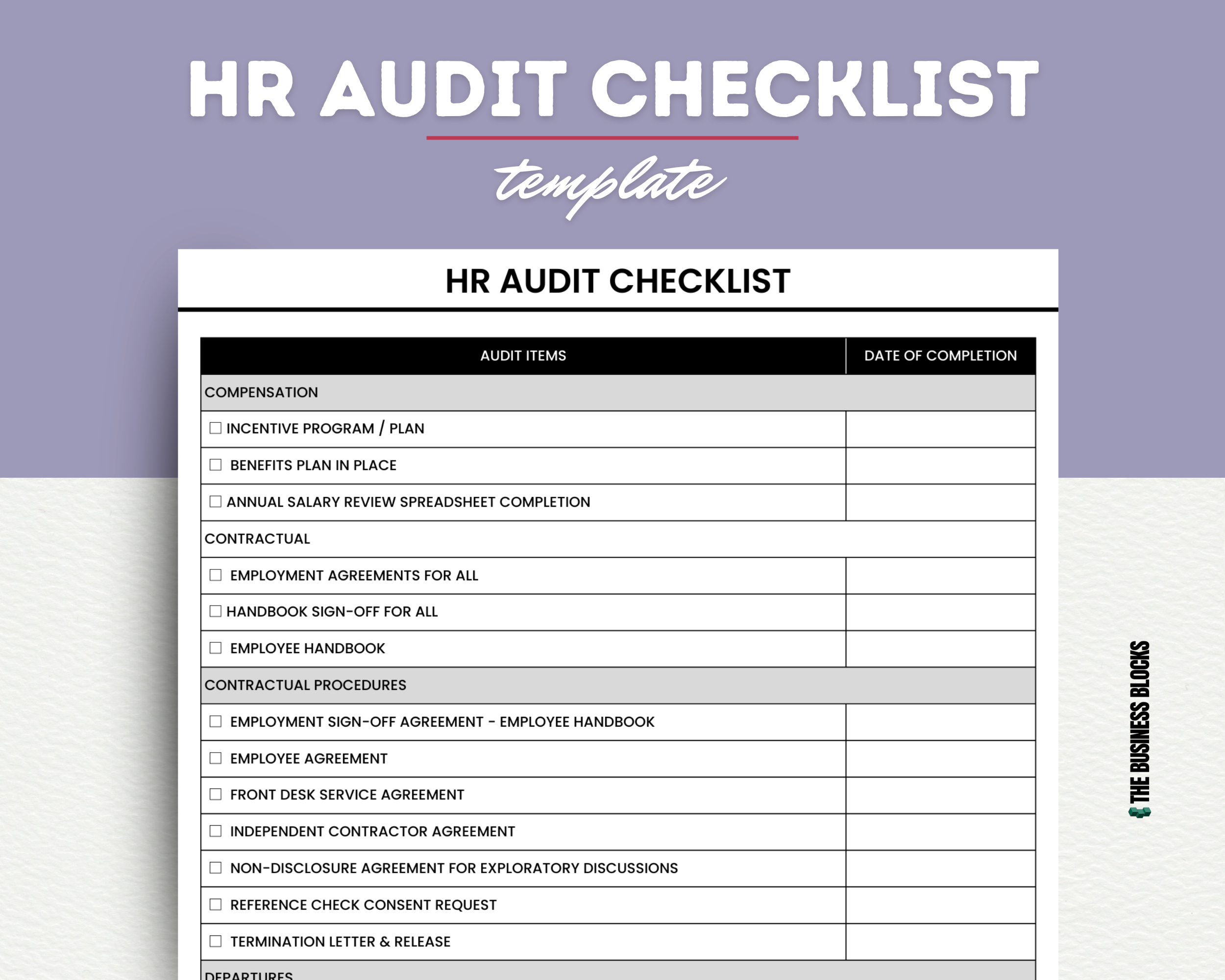 Audit Template Excel
